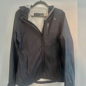 new gray windbreaker with hood